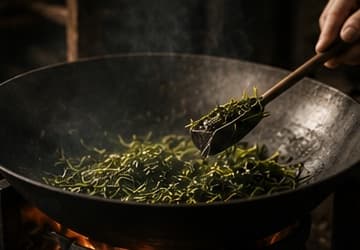 Bước 05 — Sao sấy: Sao khô với nhiệt độ phù hợp, giữ trọn vị và khóa hương.
